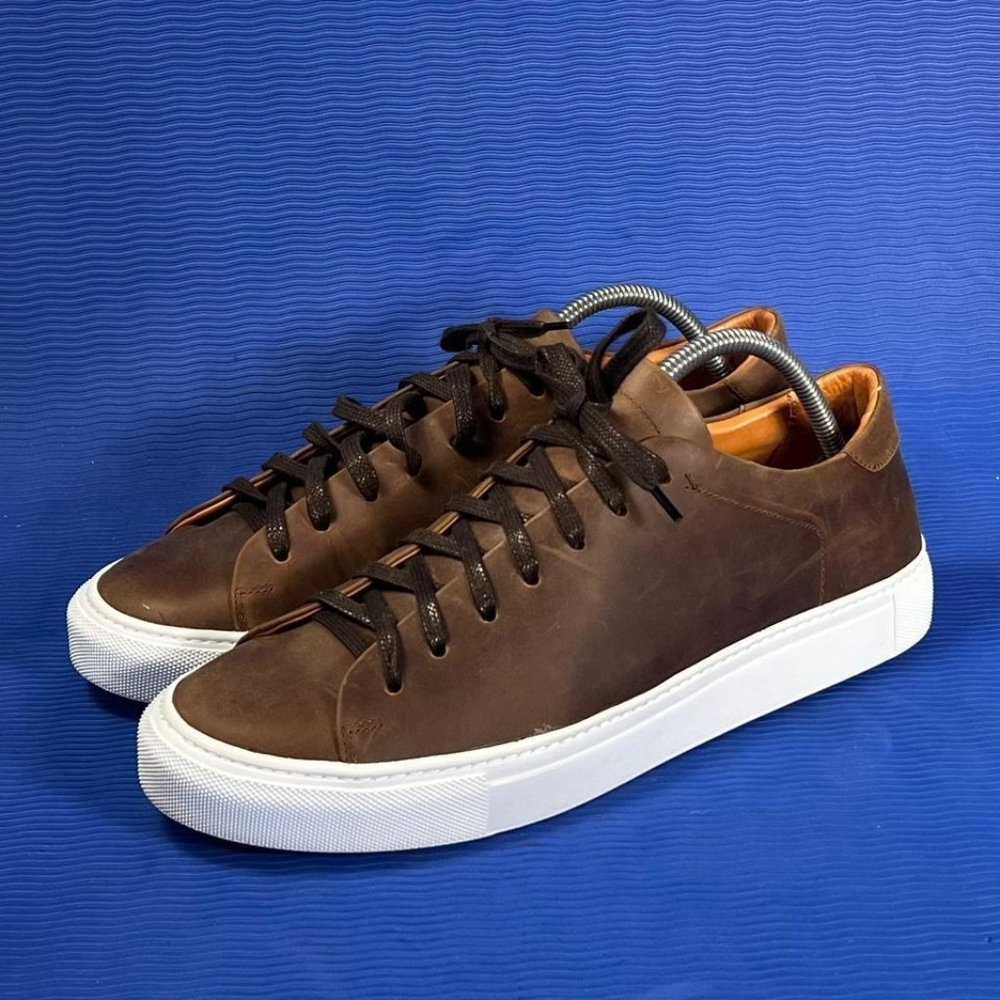 Men’s Beckett Simonon Reid Sneakers Dark Brown/White Size 9.5